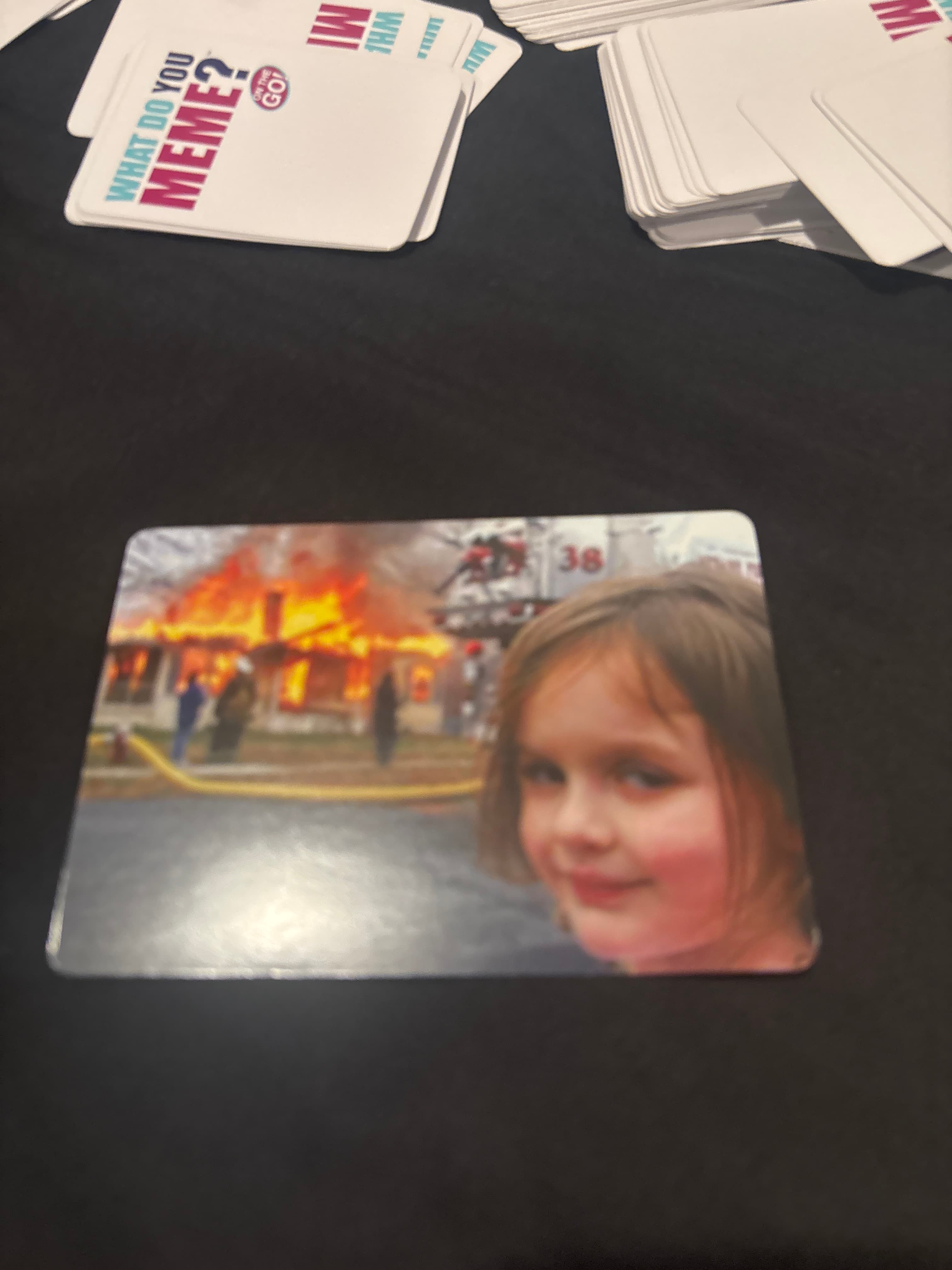 Burning house girl